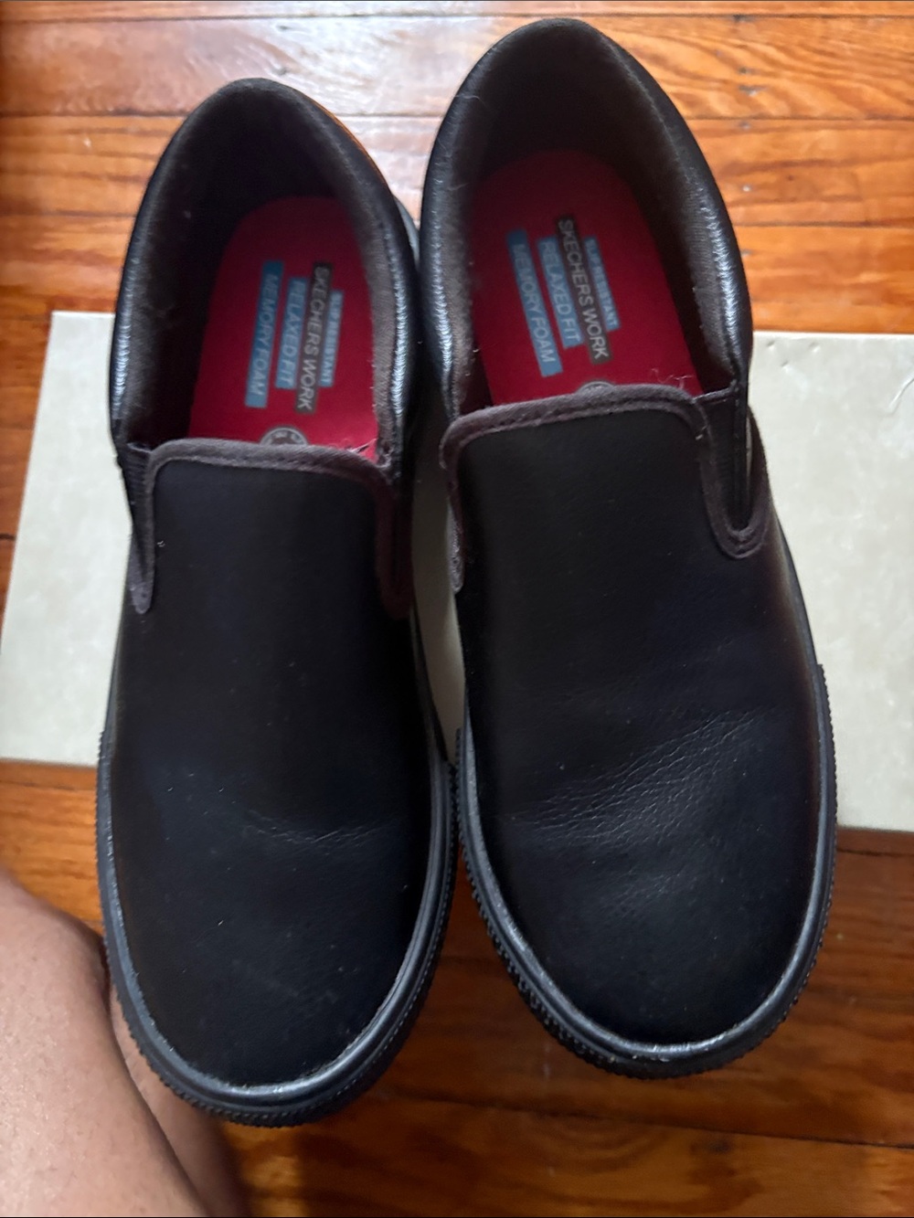 Skechers Women Black Slip-On Sneakers